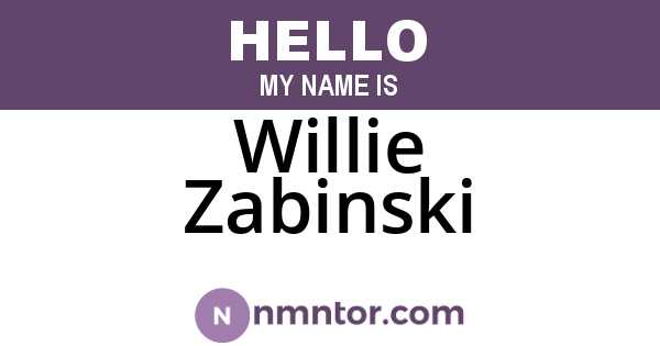 Willie Zabinski