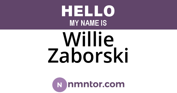 Willie Zaborski