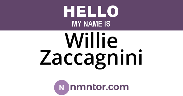 Willie Zaccagnini
