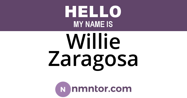 Willie Zaragosa