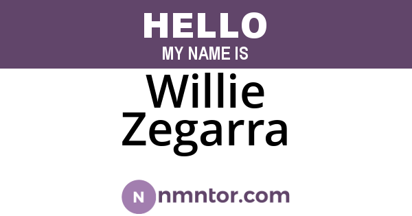 Willie Zegarra