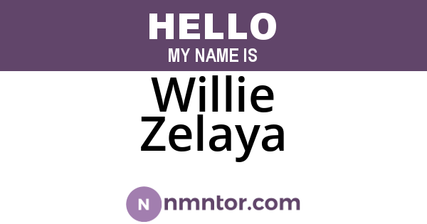 Willie Zelaya