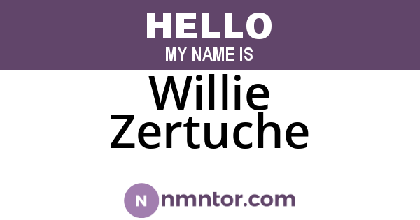Willie Zertuche