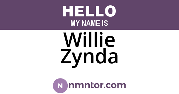 Willie Zynda