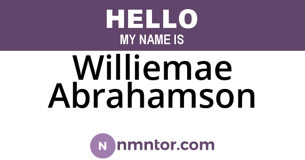 Williemae Abrahamson