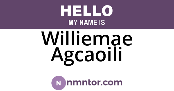 Williemae Agcaoili