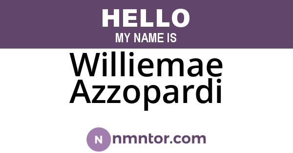 Williemae Azzopardi