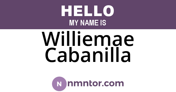 Williemae Cabanilla