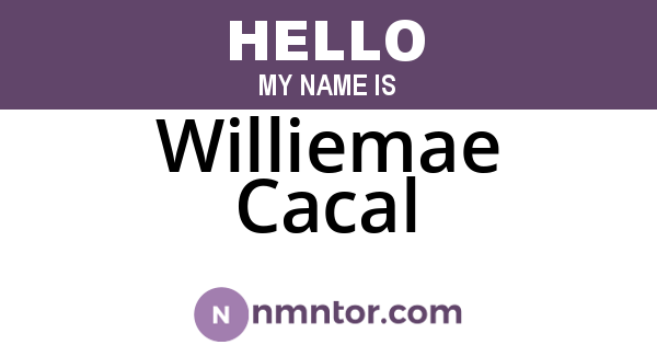 Williemae Cacal
