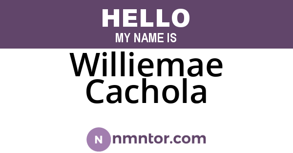Williemae Cachola