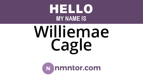 Williemae Cagle