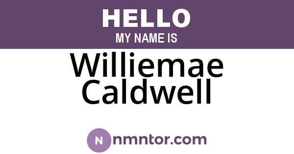 Williemae Caldwell