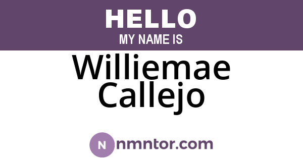 Williemae Callejo