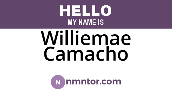 Williemae Camacho