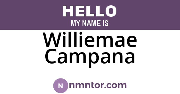 Williemae Campana