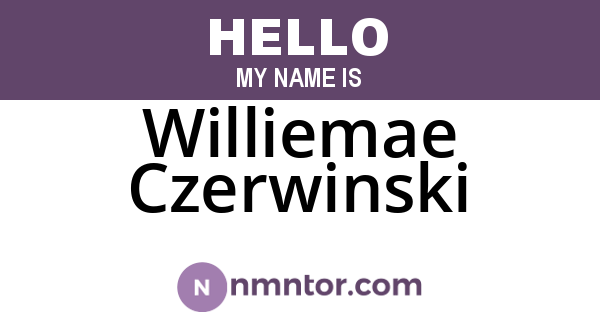 Williemae Czerwinski
