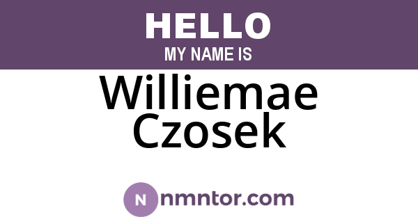 Williemae Czosek