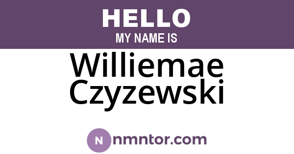 Williemae Czyzewski