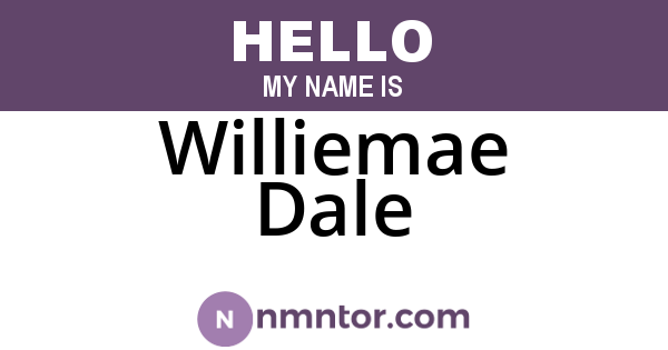 Williemae Dale