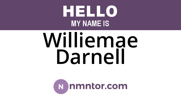Williemae Darnell