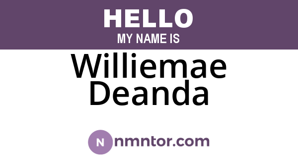 Williemae Deanda