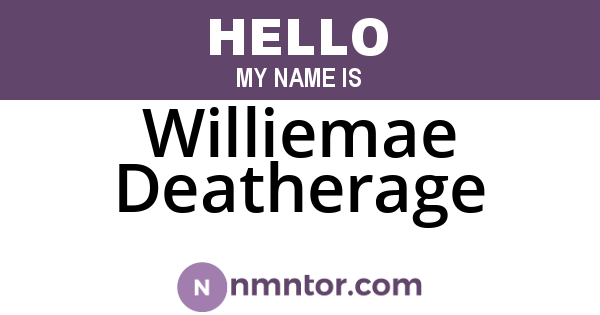 Williemae Deatherage