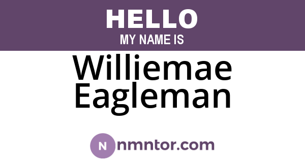 Williemae Eagleman