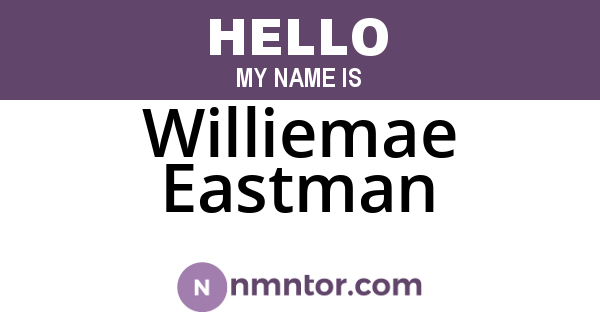 Williemae Eastman