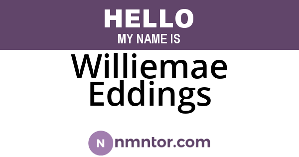 Williemae Eddings