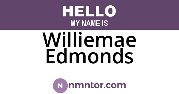 Williemae Edmonds
