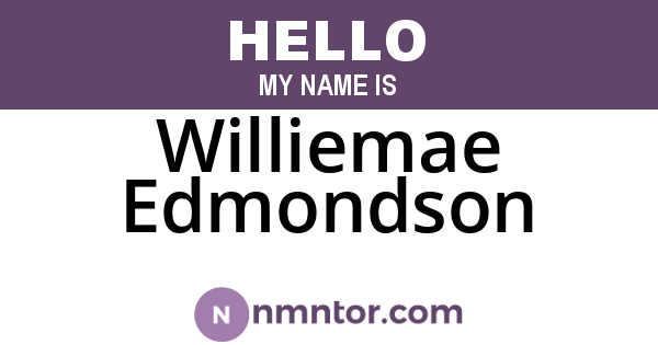 Williemae Edmondson