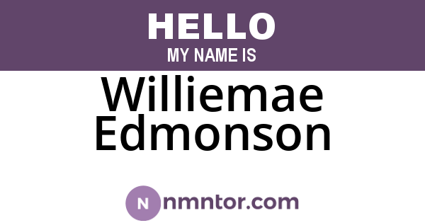 Williemae Edmonson