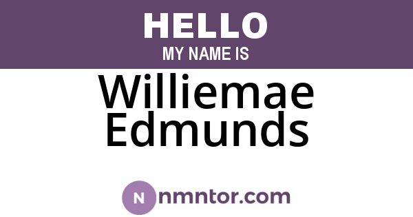 Williemae Edmunds