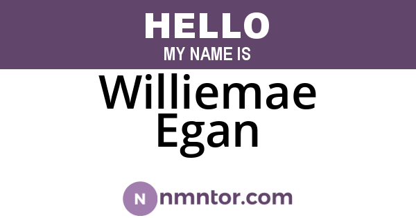 Williemae Egan