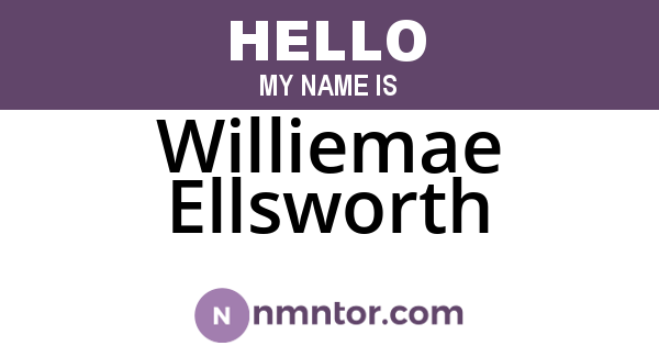 Williemae Ellsworth