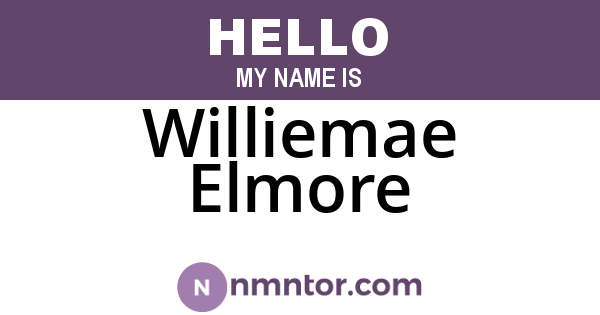 Williemae Elmore