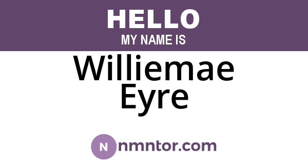 Williemae Eyre