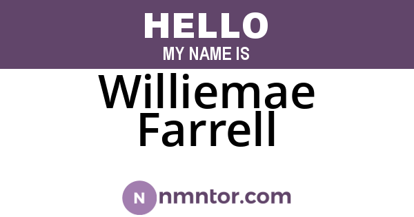 Williemae Farrell