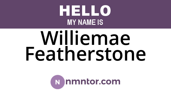 Williemae Featherstone
