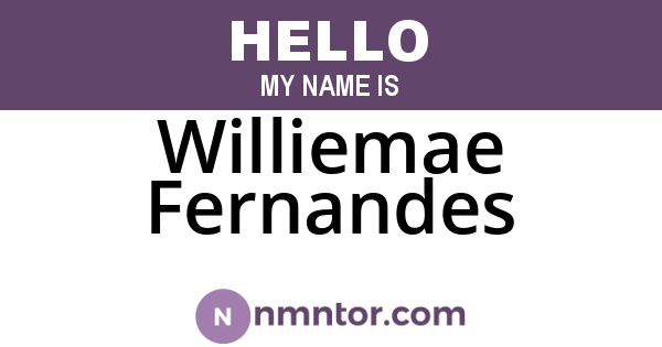 Williemae Fernandes