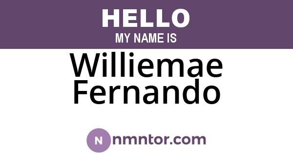 Williemae Fernando