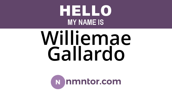 Williemae Gallardo