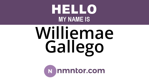 Williemae Gallego