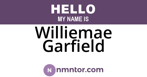 Williemae Garfield