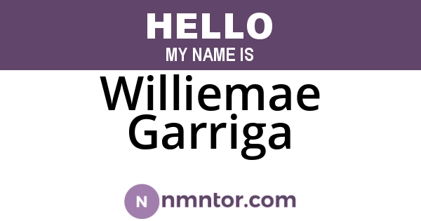 Williemae Garriga