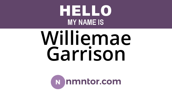 Williemae Garrison