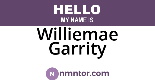 Williemae Garrity