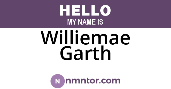 Williemae Garth