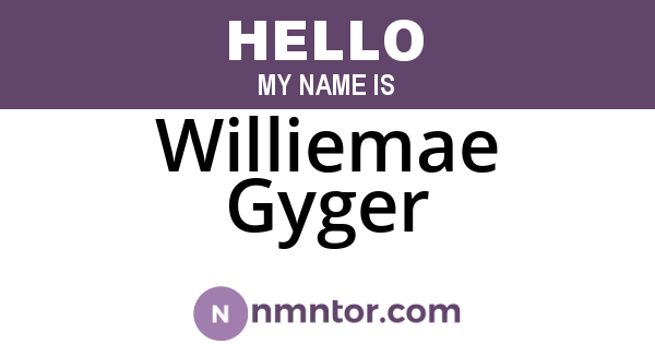 Williemae Gyger