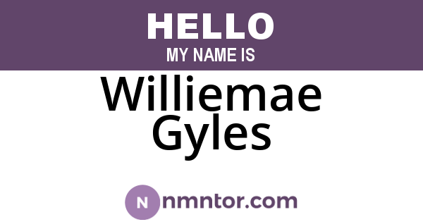 Williemae Gyles